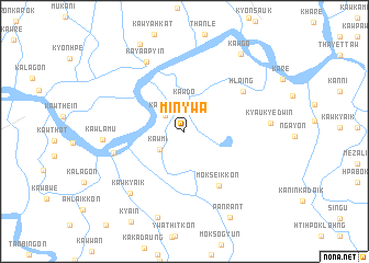 map of Min-ywa