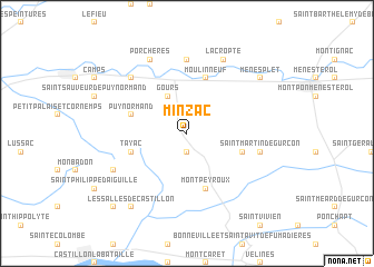 map of Minzac