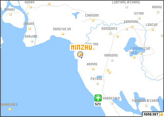 map of Minzhu