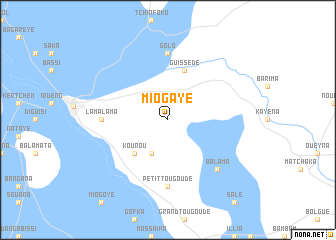 map of Miogaye