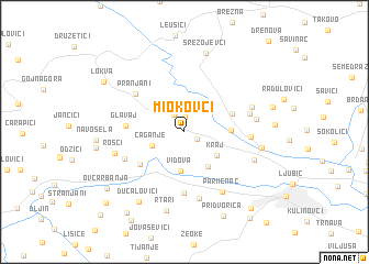 map of Miokovci
