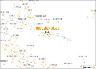 map of Miolje Polje