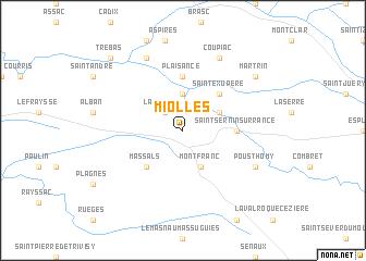 map of Miolles