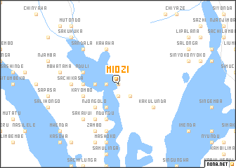 map of Miozi