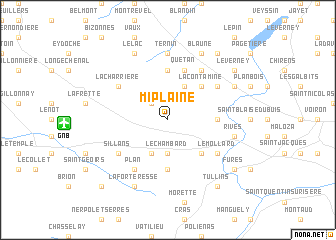 map of Miplaine