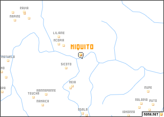 map of Miquito