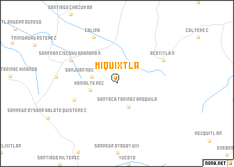 map of Miquixtla