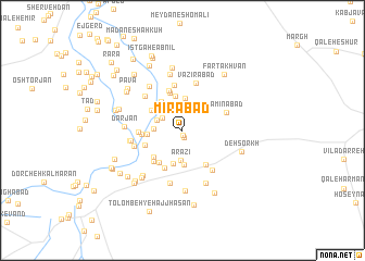 map of Mīrābād