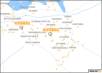 map of Mīrābād