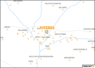 map of Mīrābād