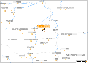 map of Mīrābād