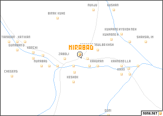 map of Mīrābād