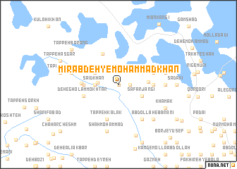 map of Mīr Ābdeh-ye Moḩammad Khān