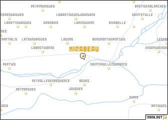 map of Mirabeau