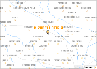 map of Mirabello Ciria