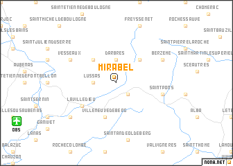 map of Mirabel