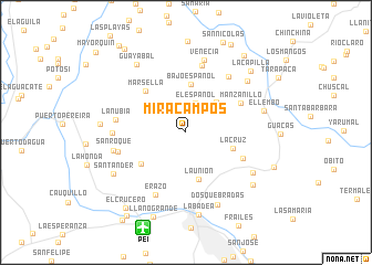 map of Miracampos