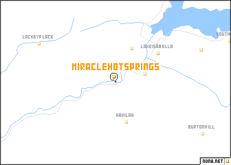 map of Miracle Hot Springs