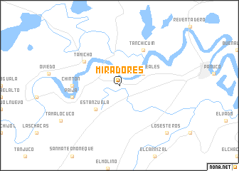 map of Miradores