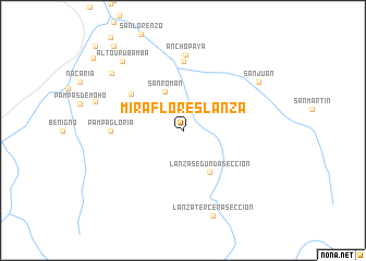 map of Miraflores Lanza