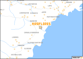 map of Miraflores