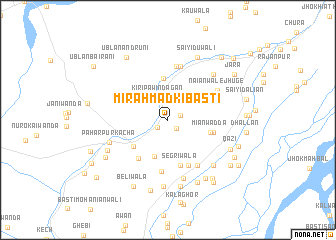 map of Mīr Ahmad ki Basti