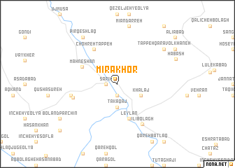 map of Mīrākhor