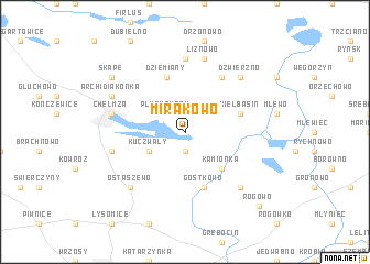 map of Mirakowo