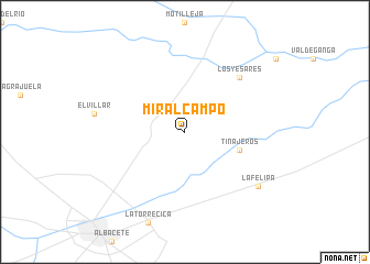 map of Miralcampo