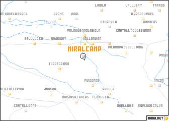 map of Miralcamp