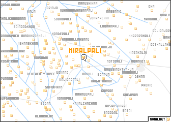 map of Mīral Pali