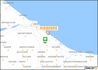 map of Miramare