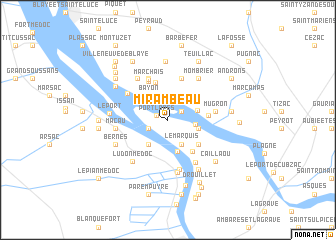 map of Mirambeau