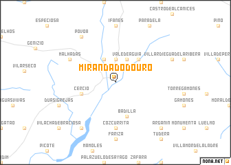 map of Miranda do Douro