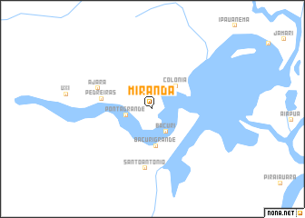 map of Miranda