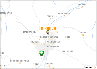 map of Miranda