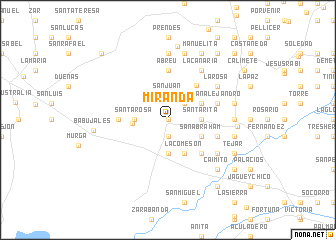 map of Miranda