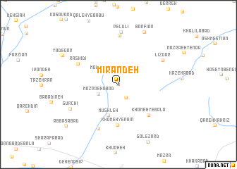 map of Mīrāndeh