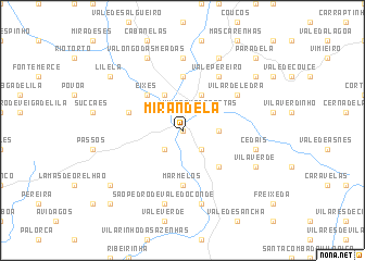 map of Mirandela