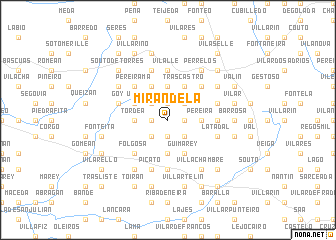 map of Mirandela