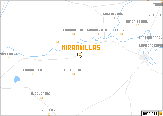 map of Mirandillas