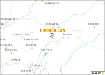 map of Mirandillas