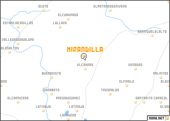 map of Mirandilla