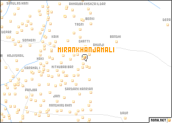 map of Miran Khān Jamāli