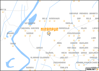 map of Mirānpur
