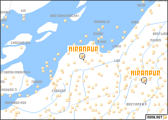 map of Mīrānpur