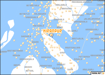 map of Mīrānpur