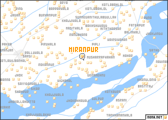 map of Mīrānpur