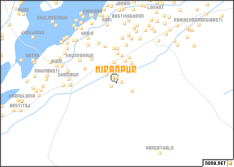 map of Mīrānpur