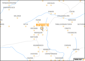 map of Mirante